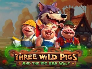 Three Wild Pigs and The Big Bad Wolf