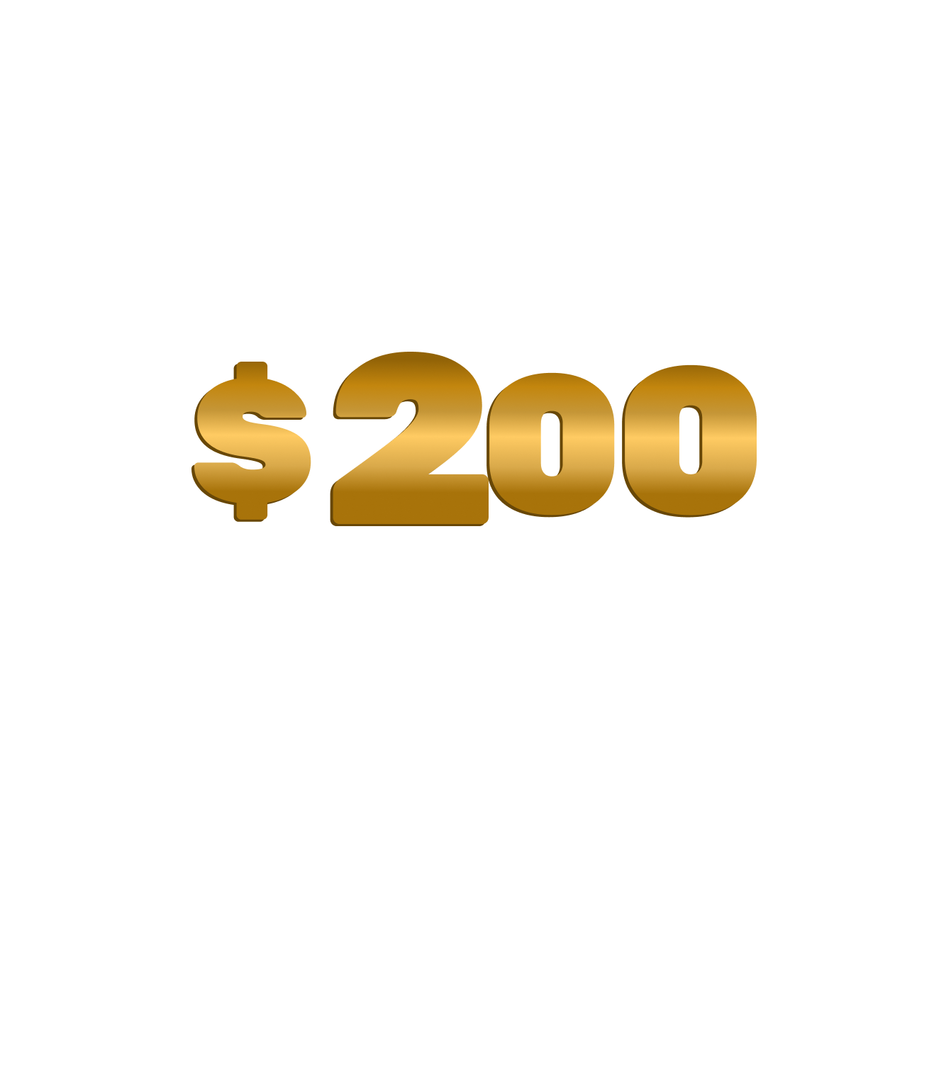 $200  Cash